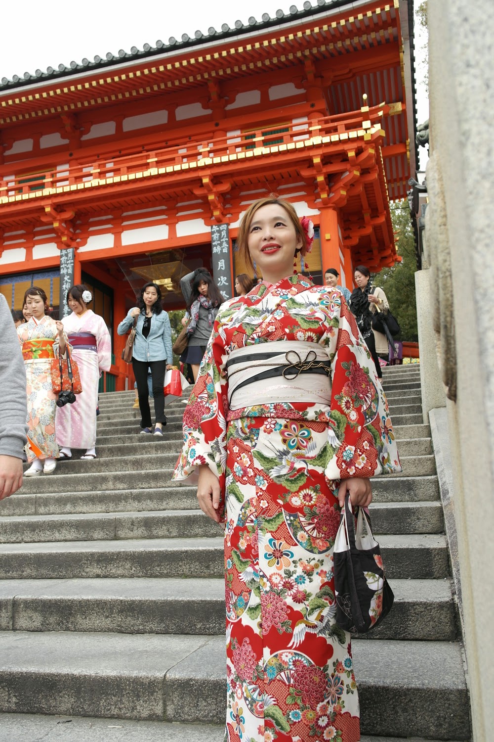 Lace And Buttons: Walking The Streets Of Kyoto, Japan In A Kimono